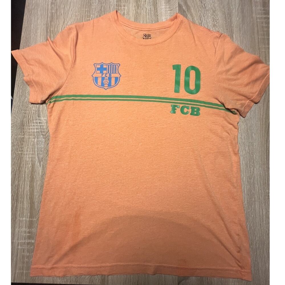 Lionel Messi FC Barcelona  10 Orange TShirt Kit